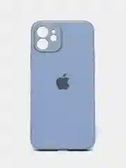 Голубой стеклянный силиконовый чехол на iPhone 13, 12, 11,  XR, 7, 8, SE, 8+, 7+, 6s, 6, Pro, Max