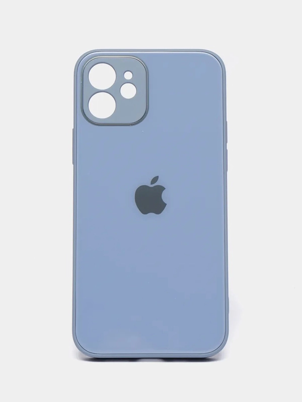 Стеклянный силиконовый чехол на iPhone 13, 12, 11,  XR, 7, 8, SE, 8+, 7+, 6s, 6, Pro, Max