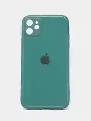 Зеленый стеклянный силиконовый чехол на iPhone 13, 12, 11,  XR, 7, 8, SE, 8+, 7+, 6s, 6, Pro, Max