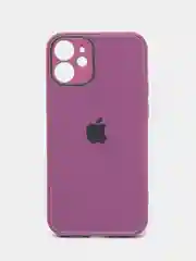 Бордовый стеклянный силиконовый чехол на iPhone 13, 12, 11,  XR, 7, 8, SE, 8+, 7+, 6s, 6, Pro, Max