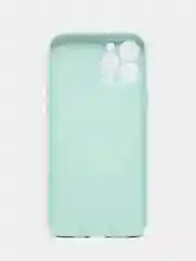 Бирюзовый стеклянный силиконовый чехол на iPhone 13, 12, 11,  XR, 7, 8, SE, 8+, 7+, 6s, 6, Pro, Max