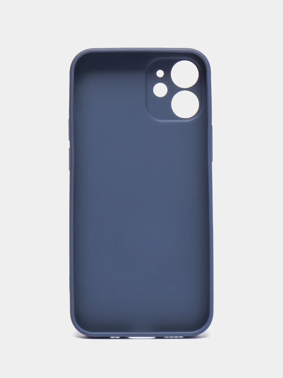 Темно-синий стеклянный силиконовый чехол на iPhone 13, 12, 11,  XR, 7, 8, SE, 8+, 7+, 6s, 6, Pro, Max