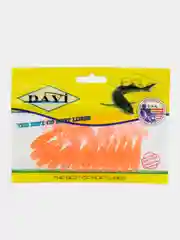 Оранжевый виброхвост силиконовый в ассортименте "DAVI" рыболовная приманка силиконовая на хищника