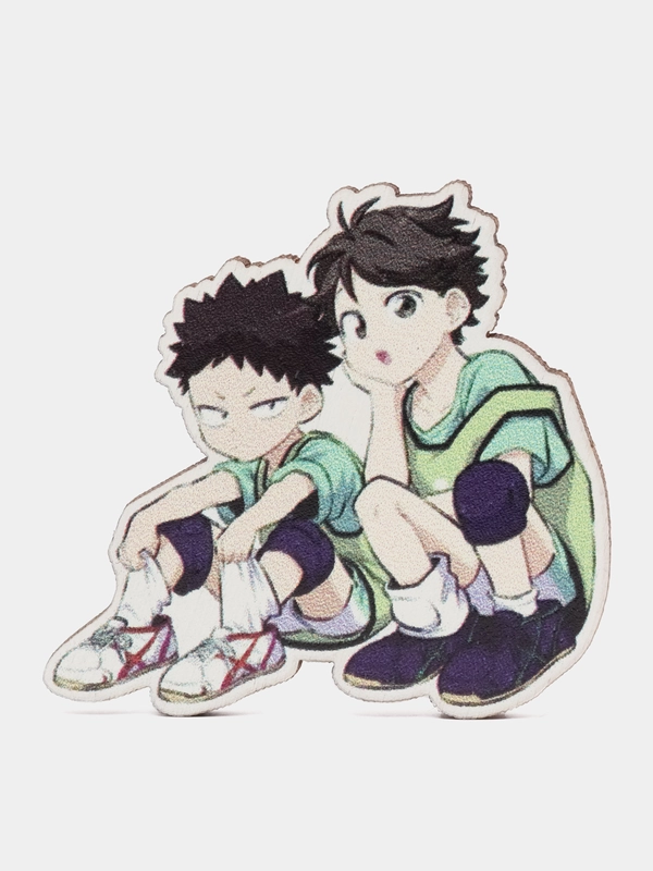 Значок деревянный по аниме "Волейбол. Haikyuu!!"