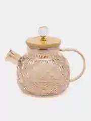 Чайник заварочный с рельефной фактурой с бамбуковой крышкой, 1000 мл
