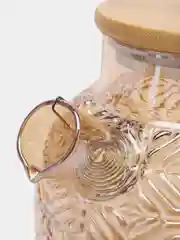 Чайник заварочный с рельефной фактурой с бамбуковой крышкой, 1000 мл