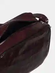 Бордовый сумка женская, из натуральной кожи