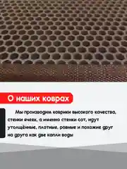 Коричневый придверный коврик для прихожей и обуви, эва в прихожую дома, ева лоток в коридор, eva соты