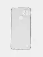 Прозрачный чехол для Realme C21 (Реалми С21) черный, прозрачный, противоударный