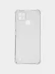 Прозрачный чехол для Realme C21 (Реалми С21) черный, прозрачный, противоударный