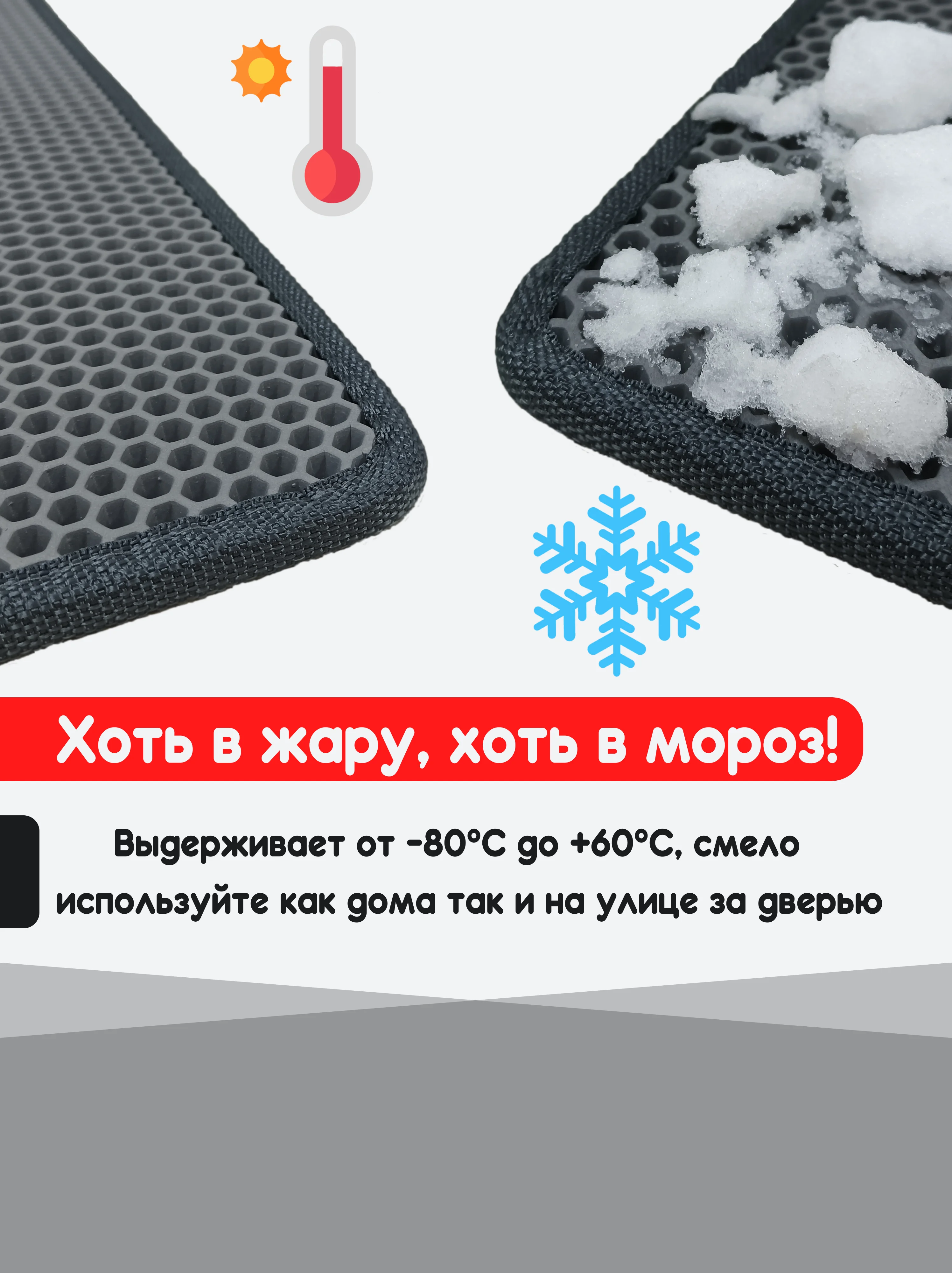 Серый придверный коврик для прихожей и обуви, эва в прихожую дома, ева лоток в коридор, eva соты