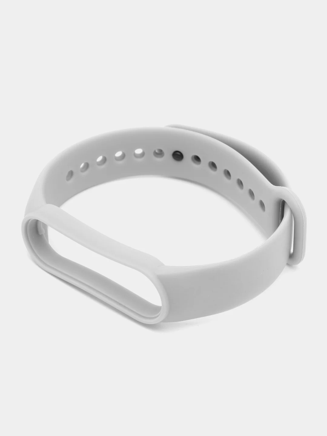 Серый ремешок Mi Band 5 / Mi Band 6, однотонный, силиконовый