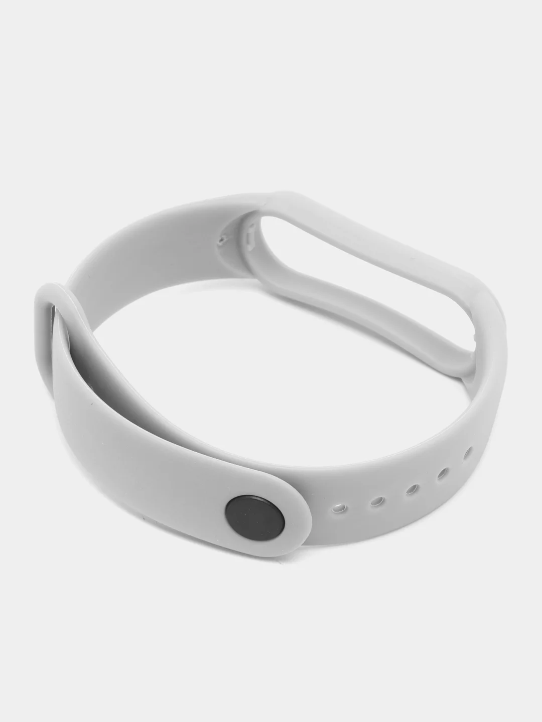 Серый ремешок Mi Band 5 / Mi Band 6, однотонный, силиконовый