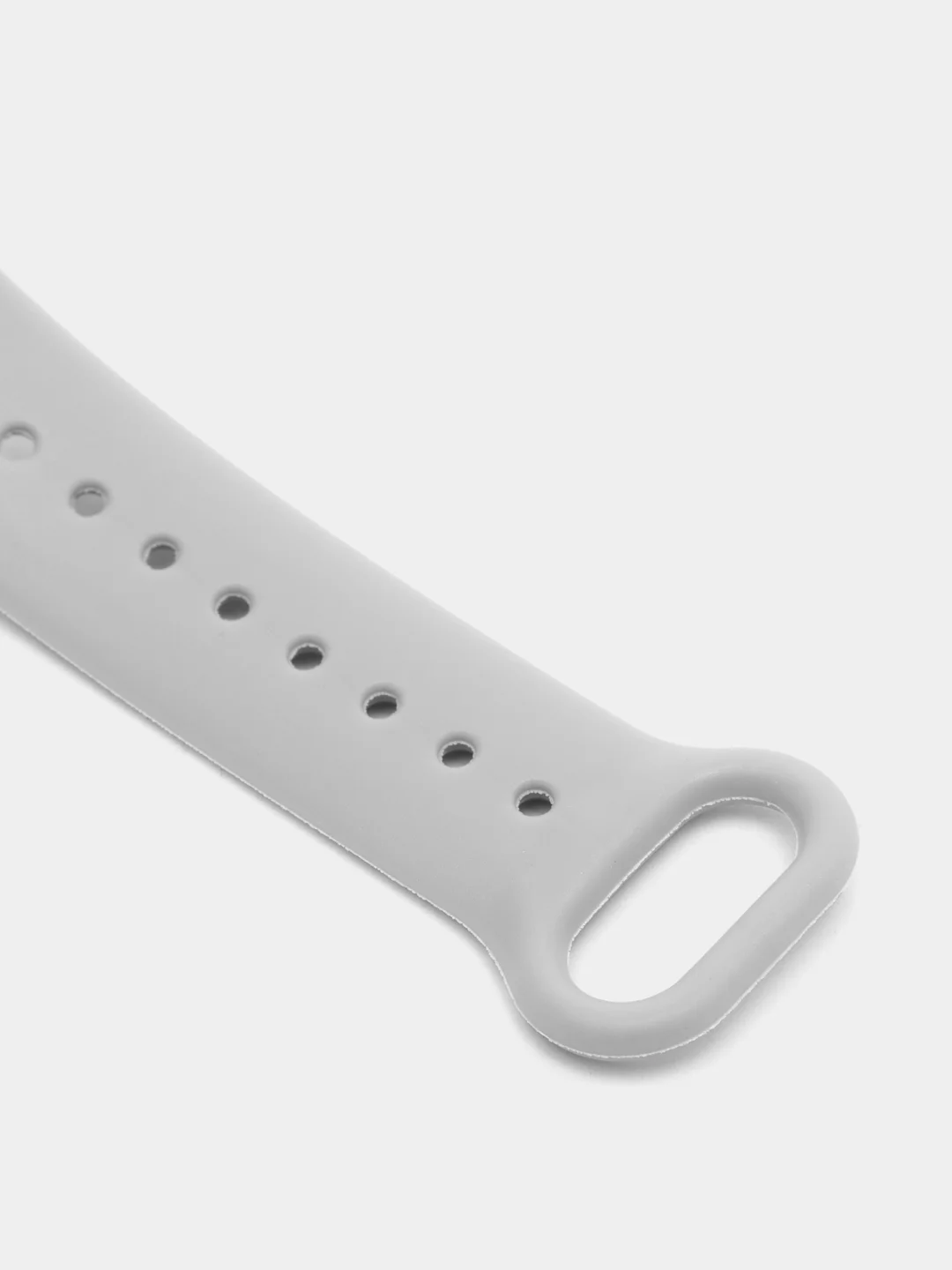 Серый ремешок Mi Band 5 / Mi Band 6, однотонный, силиконовый