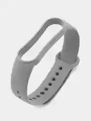 Тёмно-серый ремешок Mi Band 5 / Mi Band 6, однотонный, силиконовый