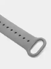Тёмно-серый ремешок Mi Band 5 / Mi Band 6, однотонный, силиконовый