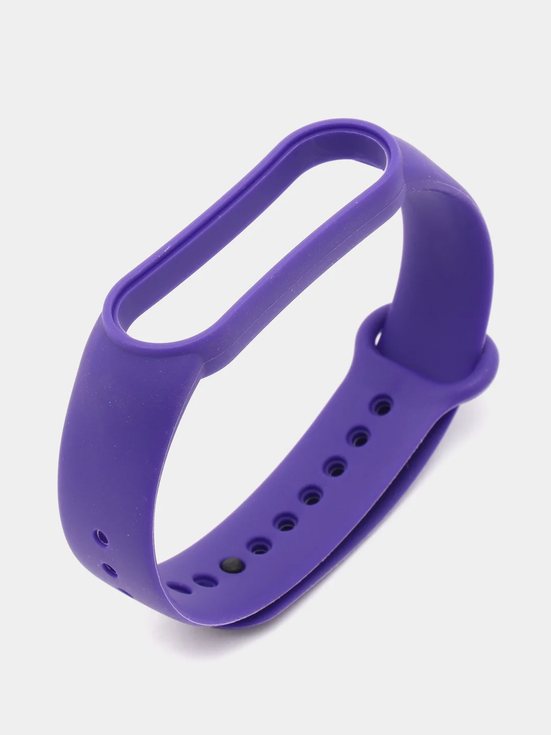 Фиолетовый ремешок Mi Band 5 / Mi Band 6, однотонный, силиконовый
