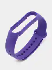 Фиолетовый ремешок Mi Band 5 / Mi Band 6, однотонный, силиконовый