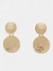Серьги двойные, круглые