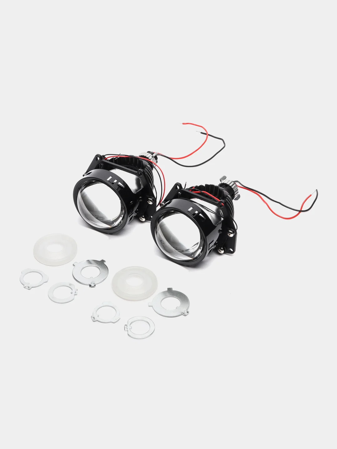 Светодиодные линзы для фар, Optima Premium Bi-LED Lens SRT Double Chip 3.0", 2 штуки
