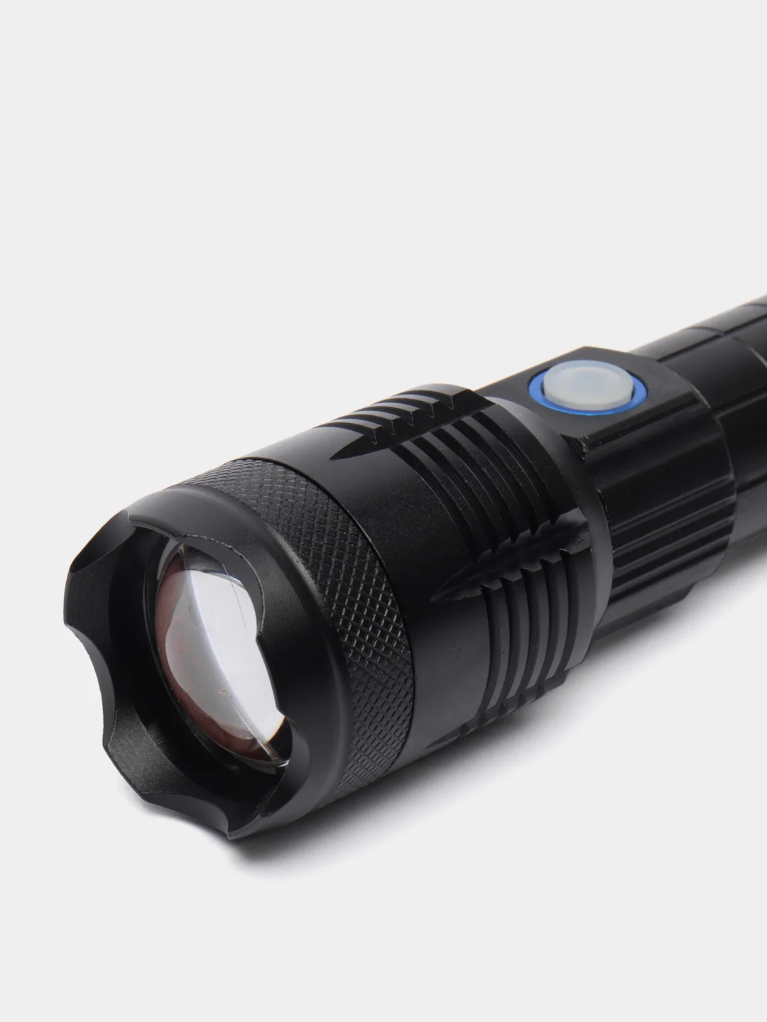 Черный мощный светодиодный фонарь YM-B99-P90 zoom