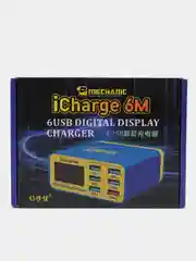 Зарядная станция Mechanic iCharge 6M (40W, 5USB/USB-QC3.0, дисплей)