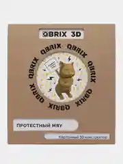 QBRIX Картонный 3D конструктор Протестный Мяу