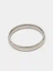 Серебряный обручальное кольцо из медицинской стали, 4 мм
