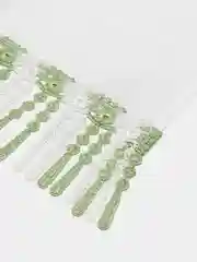 Белый тюль короткий с бахромой