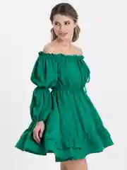 Зеленый платье женское, сарафан