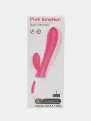 Розовый вибратор "Кролик", со стимуляцией клитора