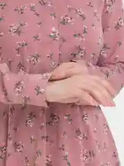 Кремовый платье - рубашка мини женское