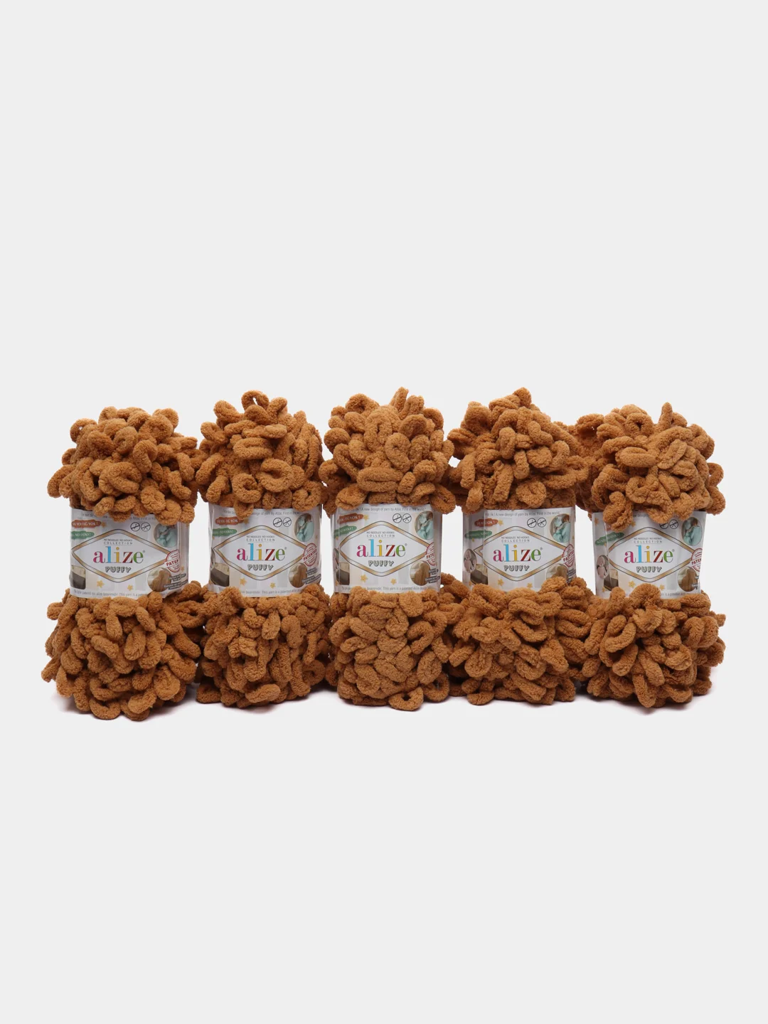Хаки пряжа Alize Puffy 5 штук/упаковка 100% Микрополиэстер 100г 9м (Часть1) Magichobby