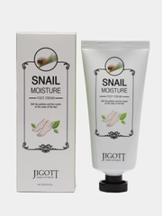 JIGOTT Крем для ног муцин улитки SNAIL MOISTURE FOOT CREAM, 100 мл
