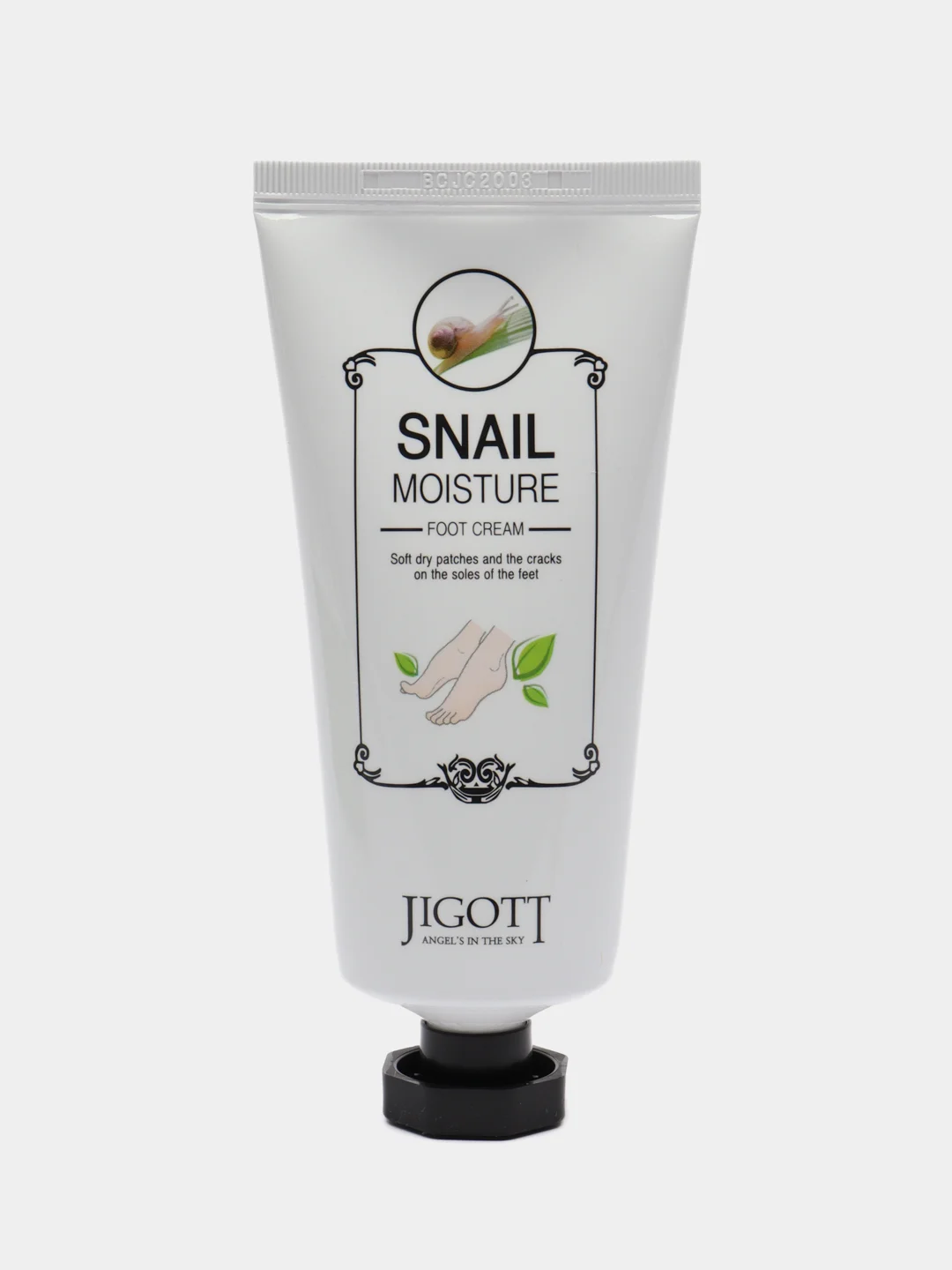 JIGOTT Крем для ног муцин улитки SNAIL MOISTURE FOOT CREAM, 100 мл