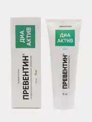 Зубная паста Превентин ДИА Актив профилактика воспалительных процессов, мята, 75 мл