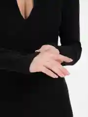 Черный платье повседневное