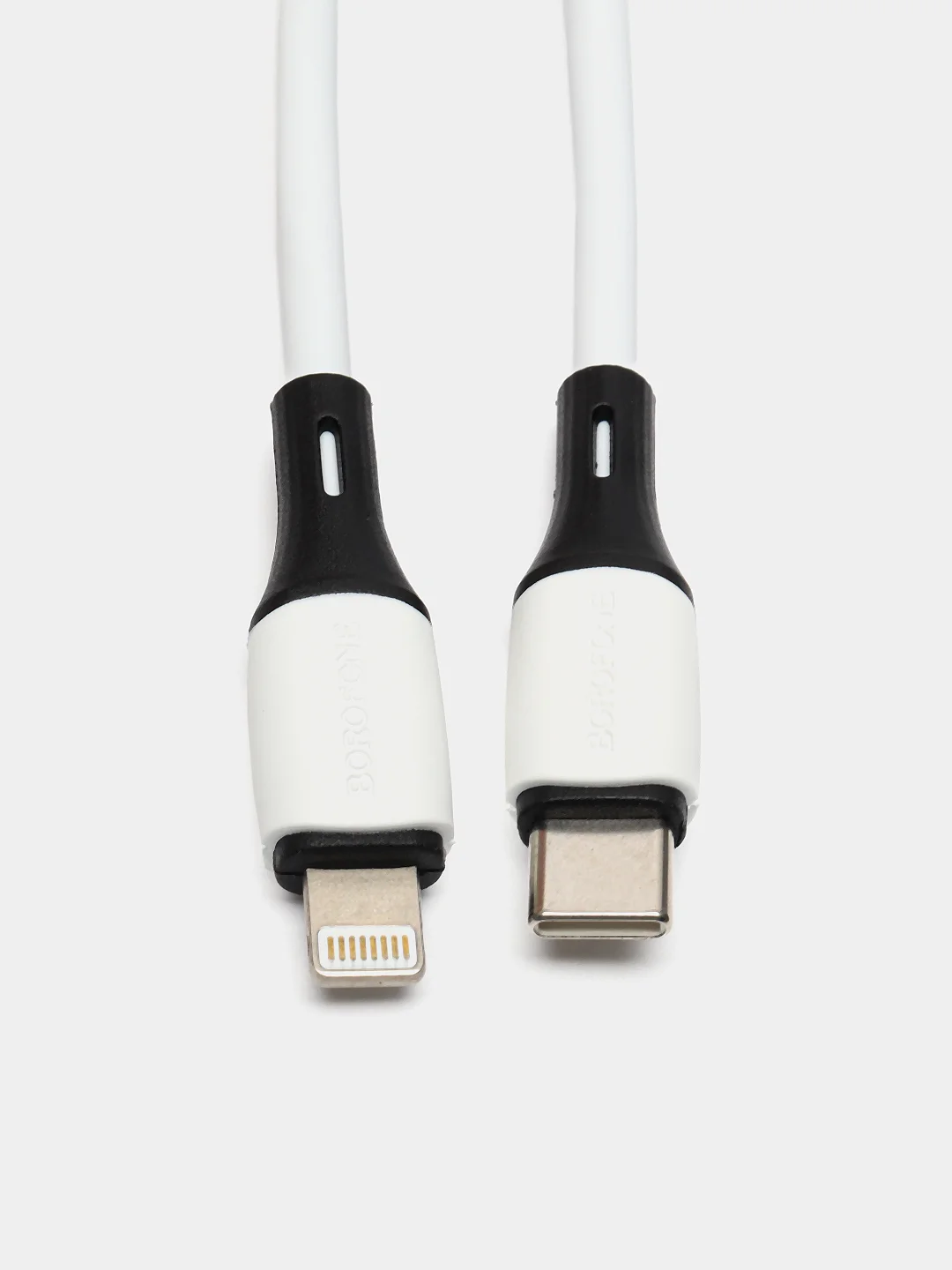 Белый кабель зарядный TYPE-C BOROFONE BX79 to lightning (iphone), c поддержкой быстрой зарядки