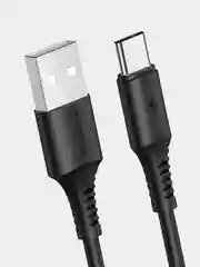 Черный кабель type-c быстрая зарядка андроид BX47