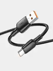 Черный кабель type-c usb для зарядки android 100 w (ватт)