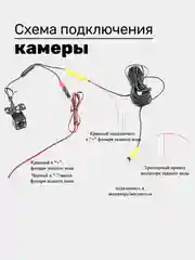 Камера заднего вида для авто с подствекой 12 светодиодов