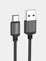 Черный кабель Type-c USB, быстрая зарядка на андроид