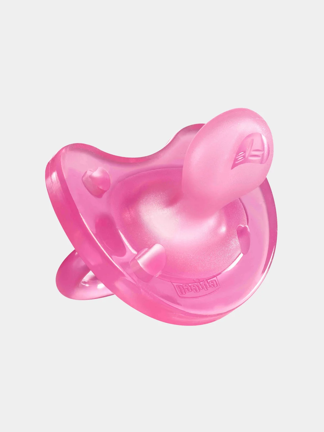 Пустышка CHICCO Physio Soft,1шт.,16-36мес,силикон,розовая