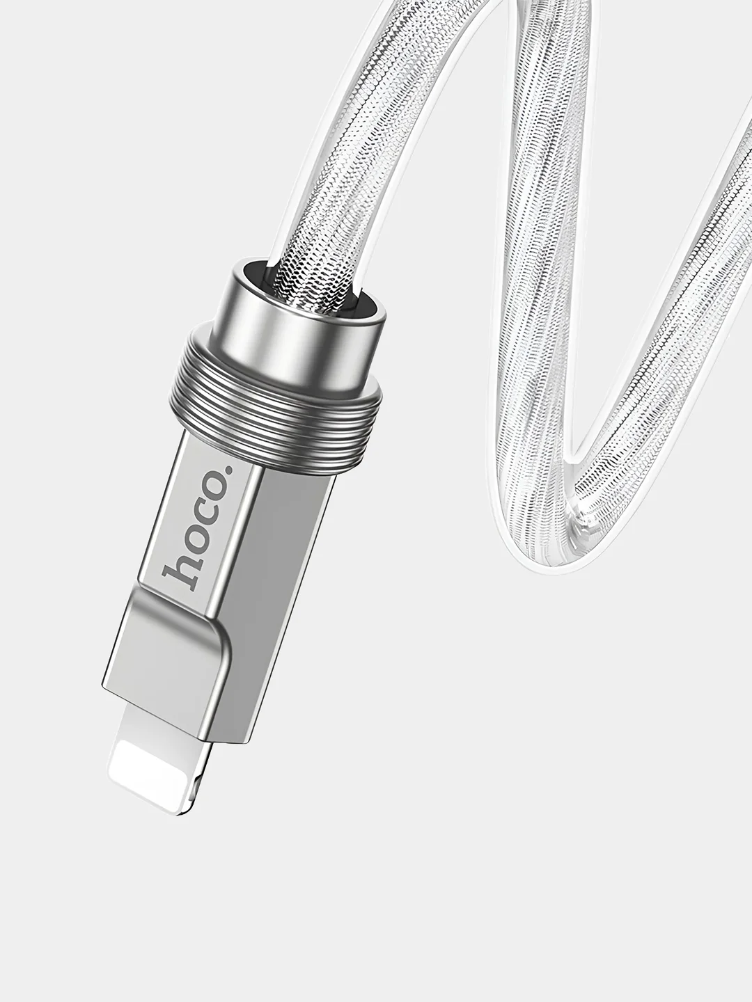 Серебряный кабель Usb-Lightning быстрая зарядка на айфон