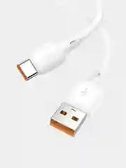 Белый кабель type-c usb для зарядки android 100 w (ватт)