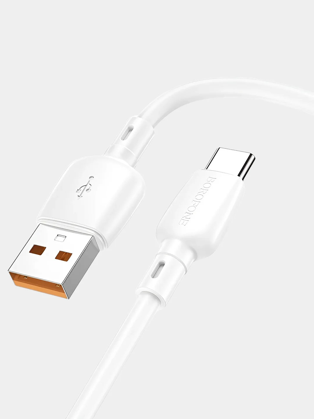 Белый кабель type-c usb для зарядки android 100 w (ватт)