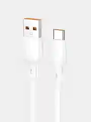 Белый кабель type-c usb для зарядки android 100 w (ватт)