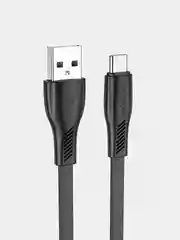 Черный кабель type-c быстрая зарядка андроид