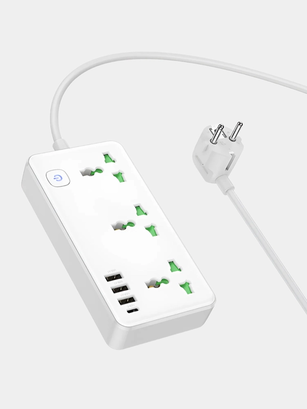 Сетевой фильтр с USB разъемами, удлинитель с USB портами, зарядка 17W
