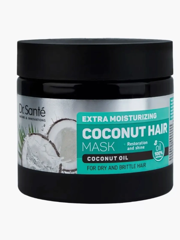 Dr.Sante Coconut Hair Маска для сухих ломких волос Экстраувлажнение с маслом КОКОСА, 300мл